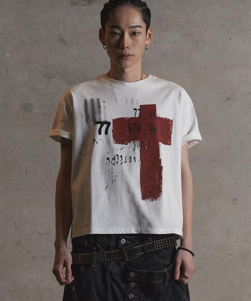 Garter Gallery Red Cross T-Shirts_White