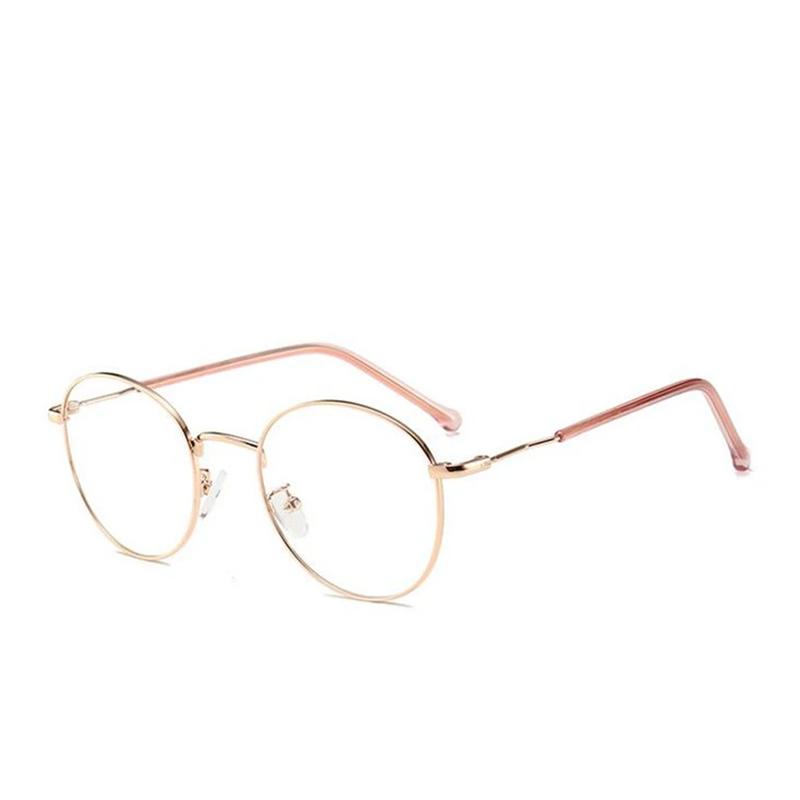 

Rose Gold Frame Style Oval Optical Prescription Eyeglasses Anti Blue Light/Photochromic/ Myopia/Hyperopia/Progressive/Bifocal Eyeglasses W60787WW-Single Version&1.56&None