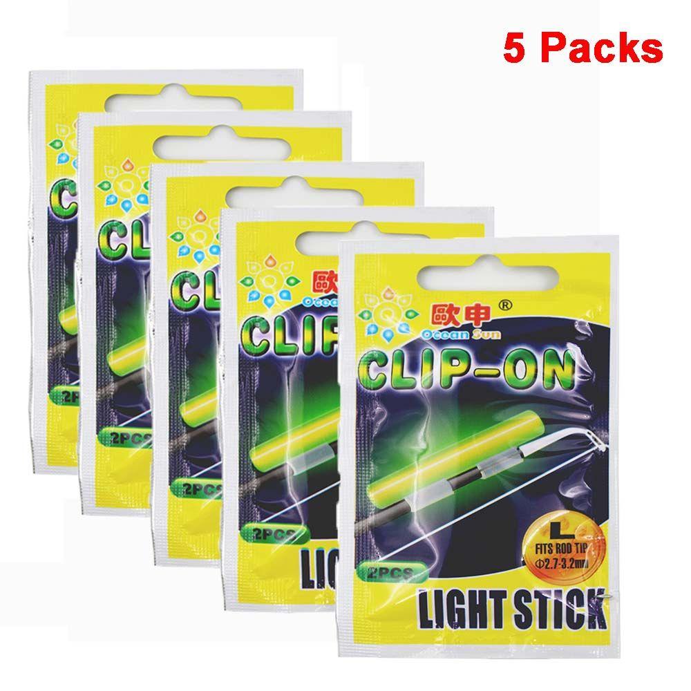 

Night Fishing Clip On Fishing Rod Luminous Tackle Glow Stick Fishing Float Light Sticks Lightstick L