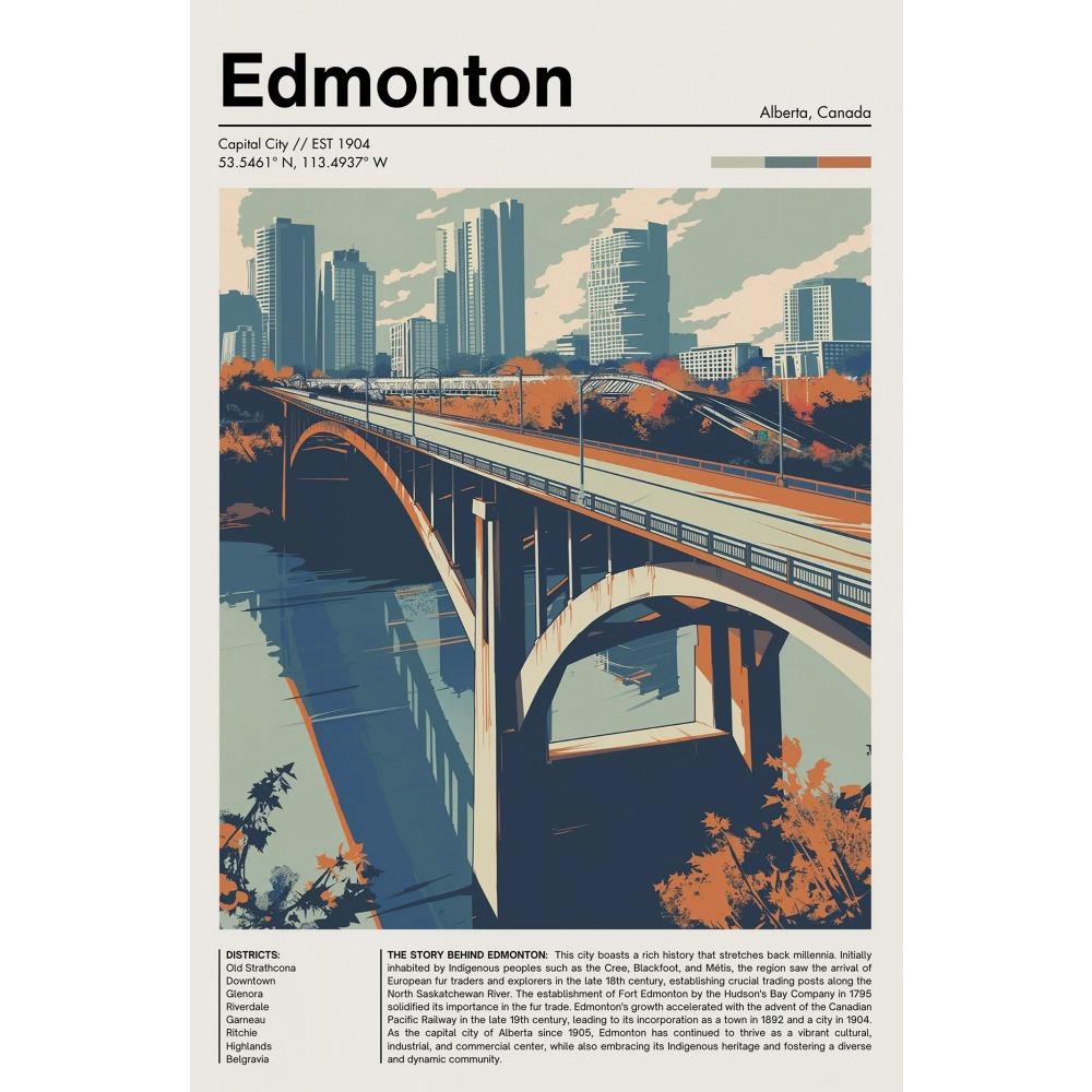 Kanada Reise Chic Stadtlandschaft Poster Vintage St. Johns Toronto Drucke Leinwandgemälde Wandkunst Bilder Heim Wohnzimmer Dekor