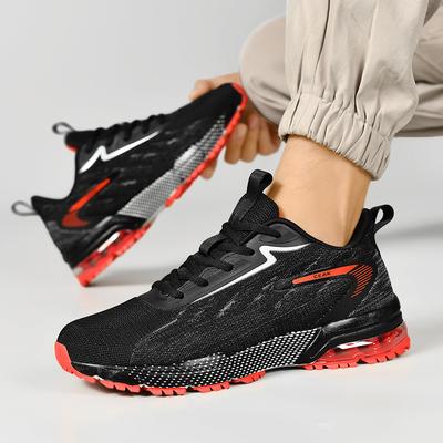 Summer Large Size New Breathable Mesh Men's Shoes Marathon Non-slip Shock-absorbing Air Cushion Sports Shoes Casual Running Shoes