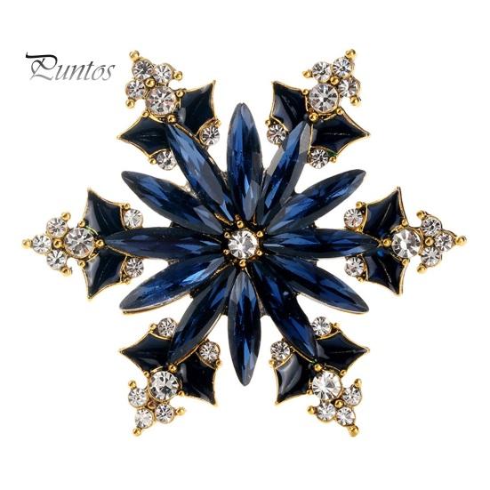 

Рождественская брошь-снежинка Красочные стразы Новогоднее пальто с воротником свитера Украшение шляпы Брошь из нержавеющей стали Износостойкая противоскользящая булавка для одежды чёрный