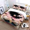Cherry Blossom Set, Japanese Scenery Soft Comfortable Duvet Cover Bedding Set Included 1*Duvet Cover & 2*Pillowcases, Gift