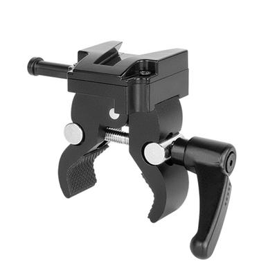 V Lock Mount Battery Adapter with Super Crabbing Clamp Aluminum Mount Accessories for SLR Camera Tripod Light Stand Rod