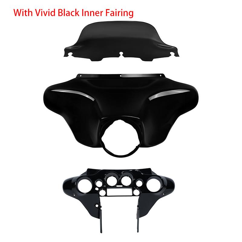 Motorcycle Batwing Inner Outer Fairing Windshield For Harley Touring Street Glide Electra Glide 1996-2013