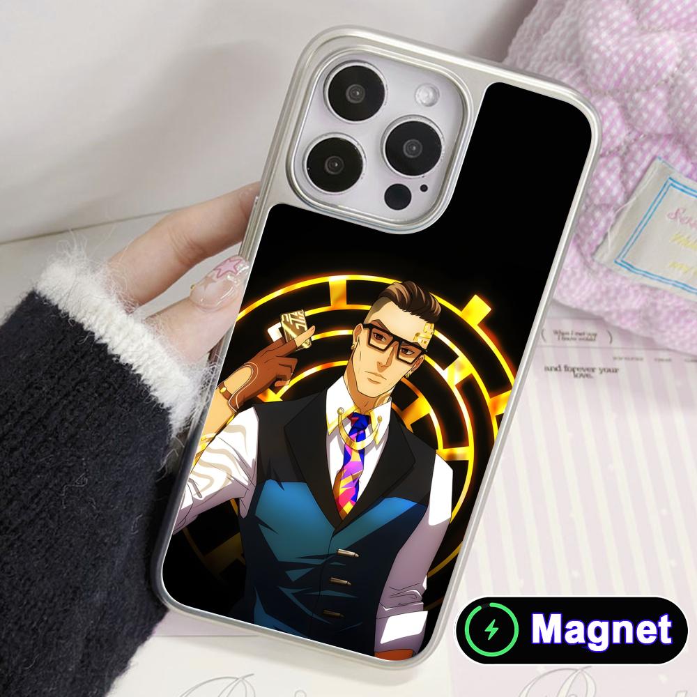Valo Chamber Phone Case for iPhone 17 16 15 14 13 12 11 Air Pro Max Plus Electroplated Silver Magsafe Cover