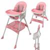 CHAISE HAUTE PLIANTE POUR ENFANTS, TABLE, PLATEAU, ACCESSOIRES 3en1 MILUTO