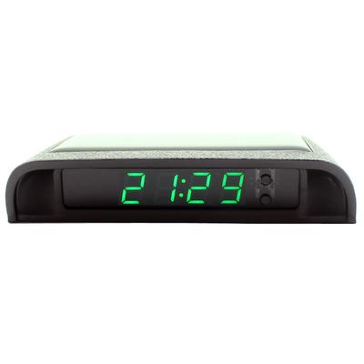 Solar Car Clocks Dashboard LED Digital Car Clock Thermometer Time/Date/Week/Temperature Display Automotive Electronic Clocks