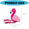 Interactive Flamingo Dog Chewing Toy Plush Cotton Rope Teeth Clean Squeaky Toy for Small To Large Breeds Entertainment
