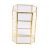 Glass Jewelry Box Display Case Clear Novelty Trinket Organizer Cosmetic Storage for