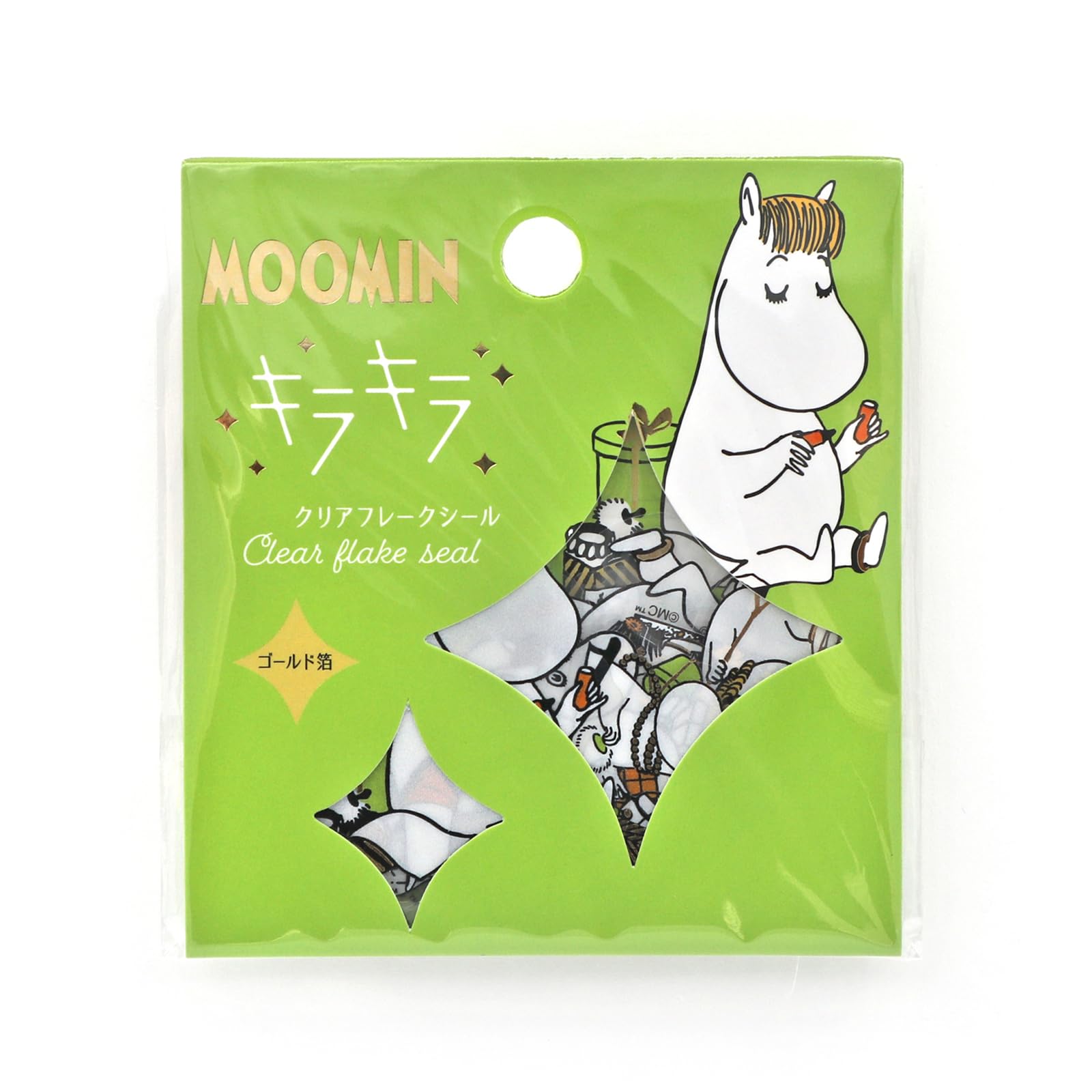 

World Craft Moomin Glitter Flake Gold Snorkmaiden Stickers, Foil, MOKFS-104