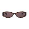 GUCCI Original Design Acetate Oval Sunglasses Women's Havana