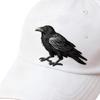 Crow Design Baseball Cap Gothic Adjustable Strap Baseball Hat for Music Festival and Theme Event Gathering Headwear