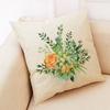 Succulent Cactus Plant Pattern Pillowcase Linen Pillowcase Car Seat Throw Sofa Home Decorative Pillowcase 45*45Cm