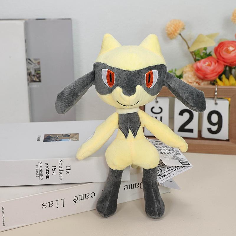 

Pokemon Cute Anime Figure Doll 25cm Lucario Doll Model Toy Children Birthday Room Gift