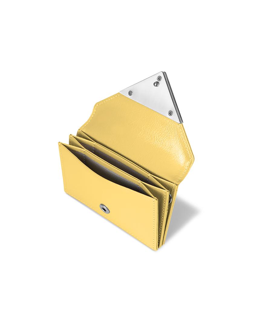 Fennec Crinkle Triangle Accordion Pocket - Marigold