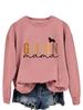 GOLDEN Mama European & American Women's Long-Sleeve T-shirt Pullover Sweatshirt for Spring & Autumn