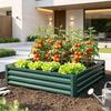 Sturdy Raised Bed with Stable Frame for Vegetables, Modern Planter Box, High-Quality Garden Bed (only with raised bed)