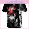 T-shirts 3D Élégants pour Hommes avec Impression Dragon Ball Z Fighting Super Saiyan Vegeta