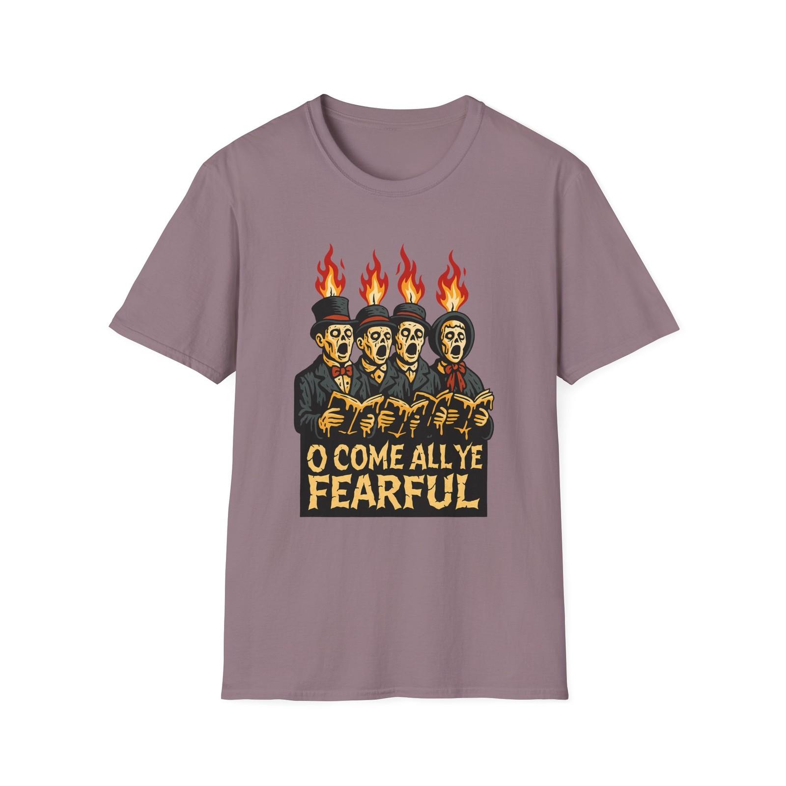 Unisex Softstyle T-Shirt Mens Womens Tees Top Waxen Victorian Carolers Horror Holiday Christmas S