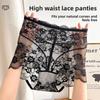 Lady Summer Thin Sexy Lace Hollow High Waist Light Belly Comfortable Breathable Briefs