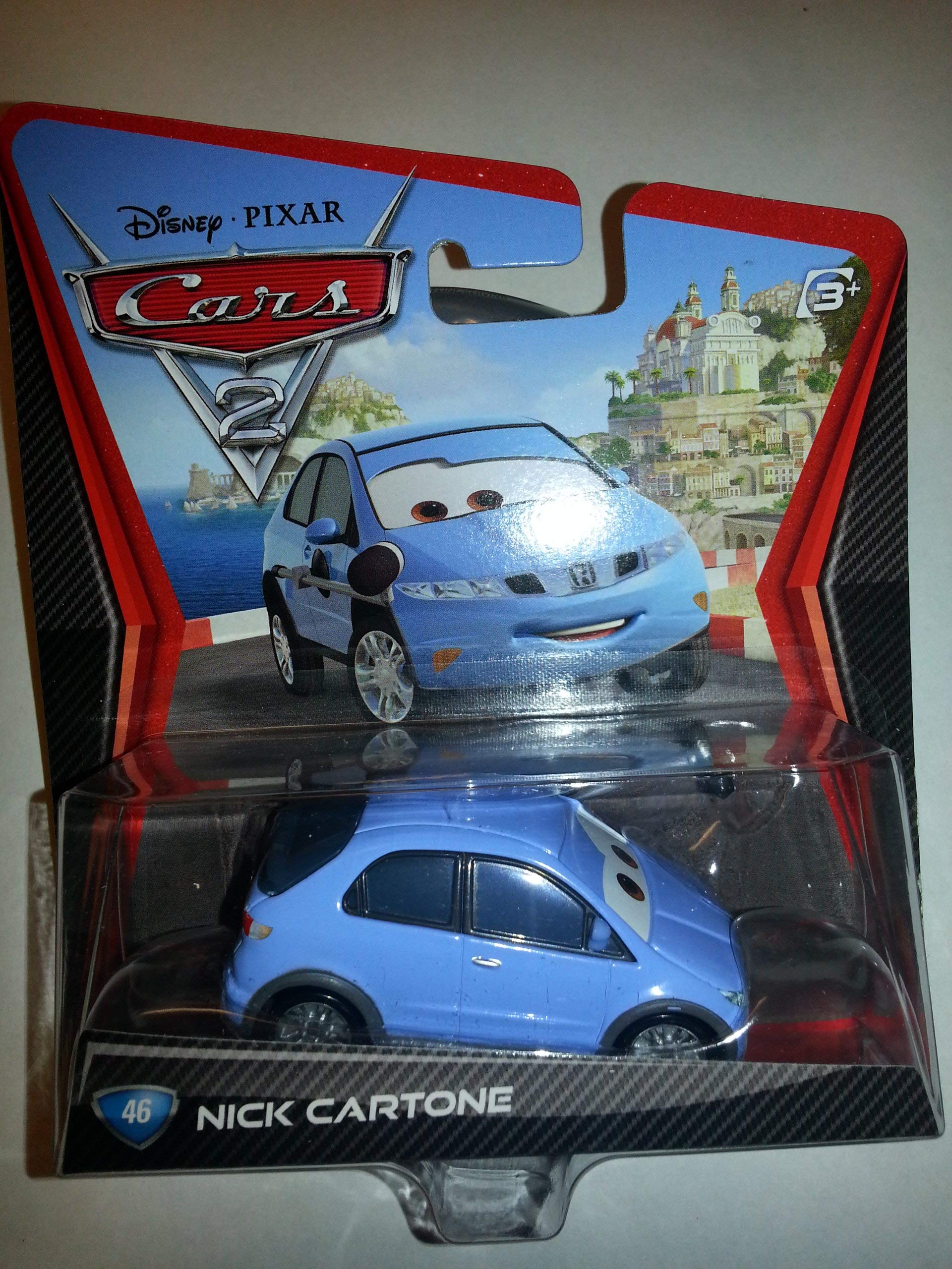 

Mattel Disney Cars Миниатюрный Ник Мультфильм NICK CARTONE с микрофоном 2013 Последняя машина/модель!
