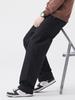 Men's Japanese Style Wide-Leg Casual Pants, Solid Color Straight-Leg, Versatile Cargo.