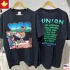 1991 YES Band Union World Tour 2 Side Cotton Black Unisex T-shirt Reprint S-5XL Unisex T-Shirt