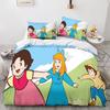 Anime Mädchen Heidi Bettwäsche Set für Kinder Erwachsene Mädchen, Kinder Bettbezug Set, Cartoon Steppdeckenbezug Set mit Kissenbezug 75*50cm