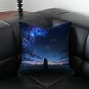 G-Galaxy Starry Sky Pillow Dreamy Decor Cushion Cushion Cover Pillow Case Anti-Dustmite Invisible Zipper Silky Plush Cushion