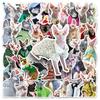 50pcs Sphynx Cat Stickers: Creative Graffiti Decorations for Phone Cases & Luggage