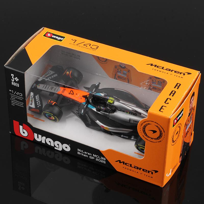 Bburago 1:43 2025 F1 Alloy Car Model Formula Racing Die Cast Toy SF25 RB21 W16 MCL39 Red Bull Mercedes Ferrari McLaren