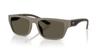 EMPORIO ARMANI Sunglasses for Rubberized Matte Light Dark Lens 0EA4267U Men. Frame Brown. Lens Grey. Width 57mm.