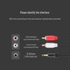 3.5mm To Dual RCA Male Audio Output Cable for Mobile, PC, Headphones, Speakers & Amplifiers