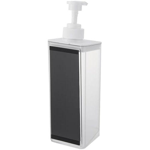 Yamazaki Magnetic Dispenser for Shampoo, White, 7cm W x 8cm D x 25cm H, MIST, Floating Storage, Refillable Shampoo Bottle, Product Number: 1544