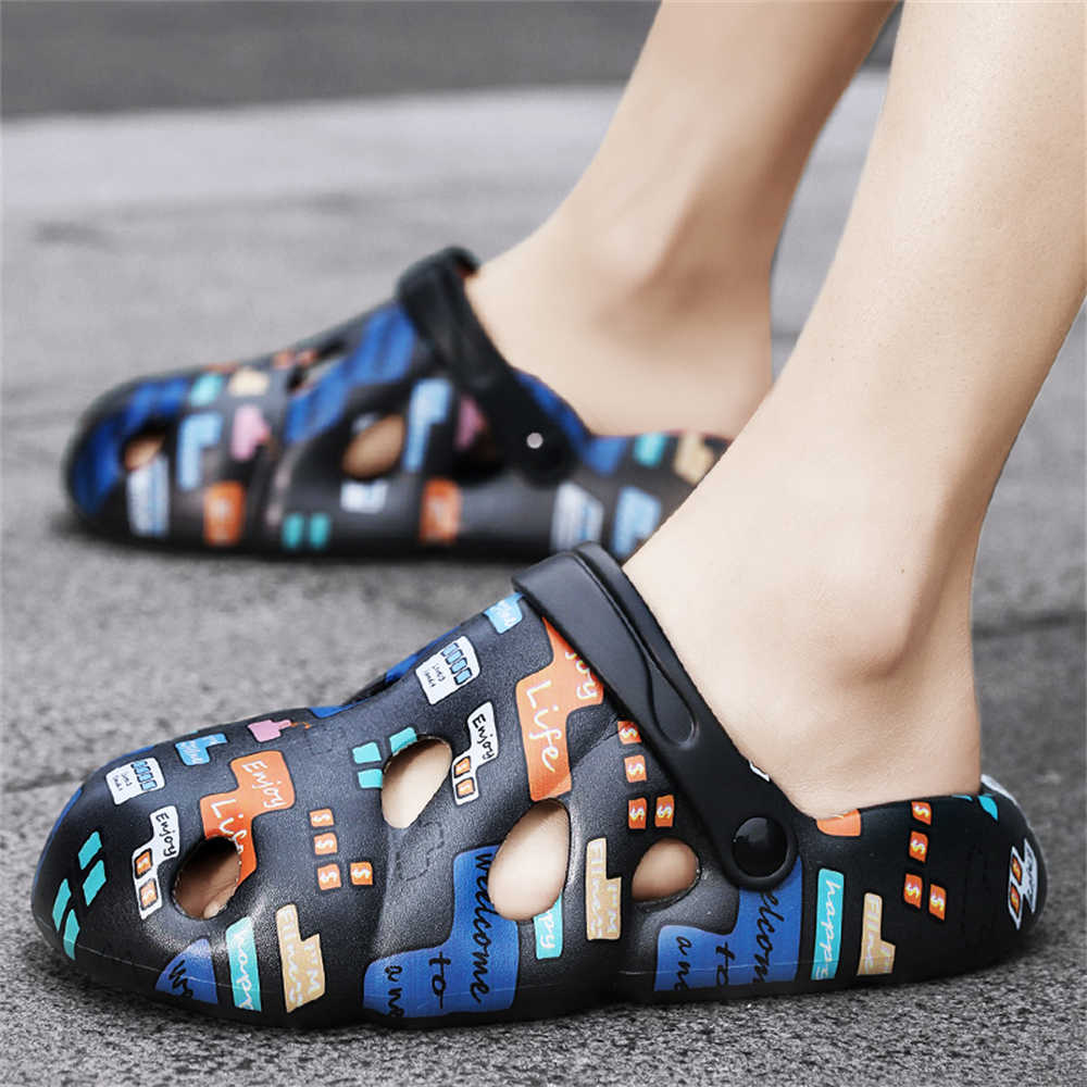 Fashion 43-44 In Beach Sand Man Luxury Sneakers Men's Rubber Sandals Shoes Slippers Summer Sports Snaeker Universal Brands Original