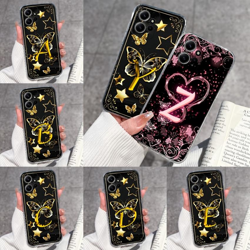 For Redmi Note 12 11 11T Pro Plus 12S 12 Turbo 11S 11SE 5 Plus 5A Pro Phone Cases Star Letters Soft Transparent Silicone Lightweight Back Covers Shell