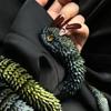 Home 3D Printed Snake Movable Joint Simulation Snake Figurine Creative Office Desktop Ornament New Year Gifts Crafts Gift