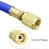 0.9M-1.8M A/C Charging Hose Tube Kit Hose Low Loss Fittings for R134A R12 R22 Refrigerant Air Conditioning Manifold Gauge 1/4" S