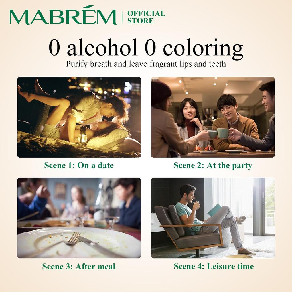 MABREM MINT MOUTH SPRAY Bacteriostatic Oral Care Spray Stop Bad Breath Stench Clean Mouth Freshener