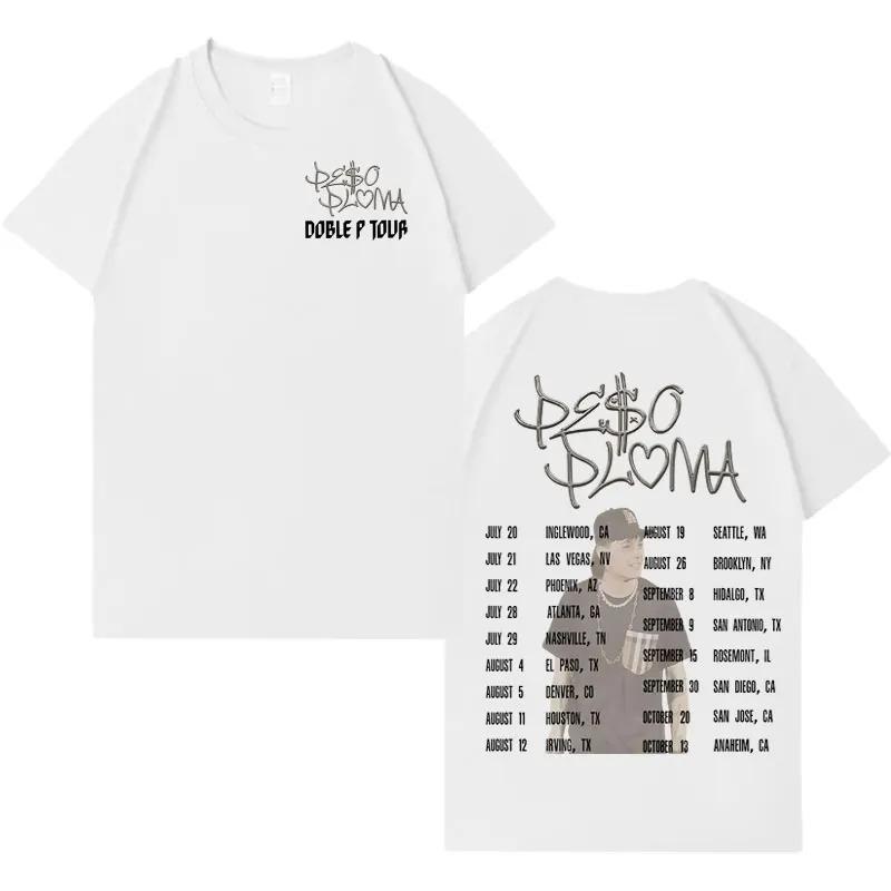 Rapper Peso Pluma Harajuku Style Graphic Short Sleeve Tee Unisex HighQuality Soft Casual Oversized Aesthetic Y2K TShirt
