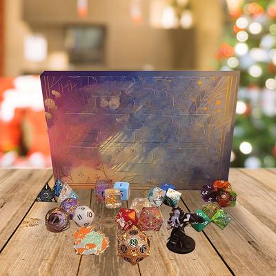 Dice Advent Calendar 24 Days of Christmas Advent Calendar Is A Toy for The Countdown Holiday Christmas for Dungeons and Dragons