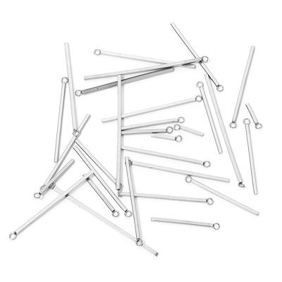 20pcs/lot Stainles Steel Earring Pendant Square Bar Straight Style Earring Pendants For DIY Jewelry Making Accessories Handmade