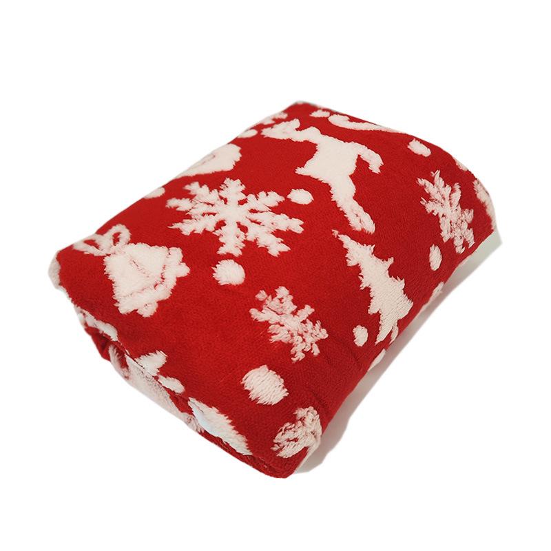 Doppellagige warme Flanell-Jacquarddecke für den Winter