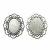 Oval Bezel Pendant Setting With Bail Fit 18x25mm Cabochon Blank Bases Tray