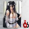 Tenda da Doccia Nuda con Stampa di Ragazza Anime Seno Grande Sedere Grande Forniture per Bagno Decorazione Bagno Impermeabile di Alta Qualità con Gancio