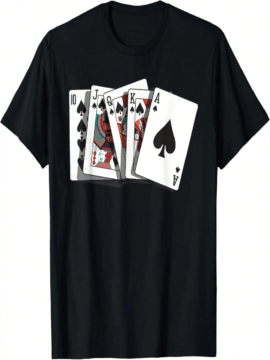 Poker Texas Hold Em - Gambling Casino Royal Flush Poker T-Shirt S разноцветный
