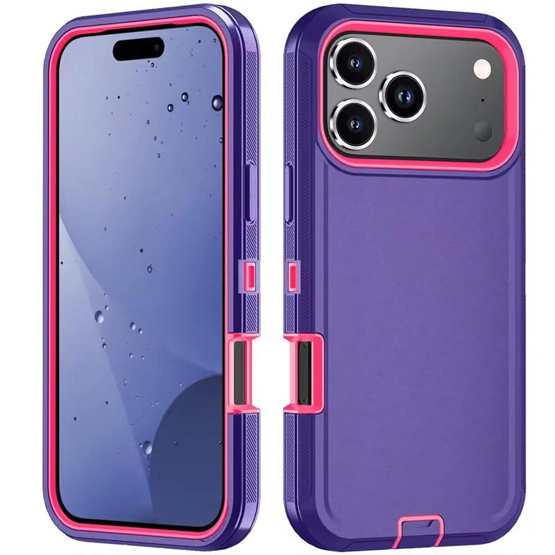 Armor Shockproof Defender Phone Case For iphone 11 12 13 14 15 16 17 Pro Max X XS XR XSMAX 16E 17AIR Hard PC+TPU Back Cover
