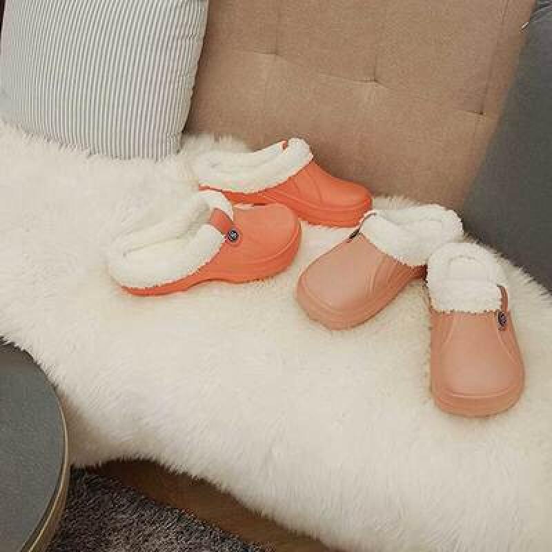 Зимние уютные мужские и женские меховые тапочки Chapin CH1672097 Red 230-240/Indoor shoes