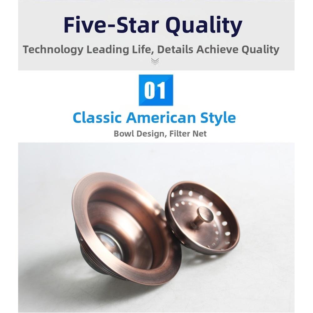 

114MM Kitchen Sink Drain Strainer with Dual Filtration Basket for Washing Basin Stainless Steel Rust Resistant China Mainland